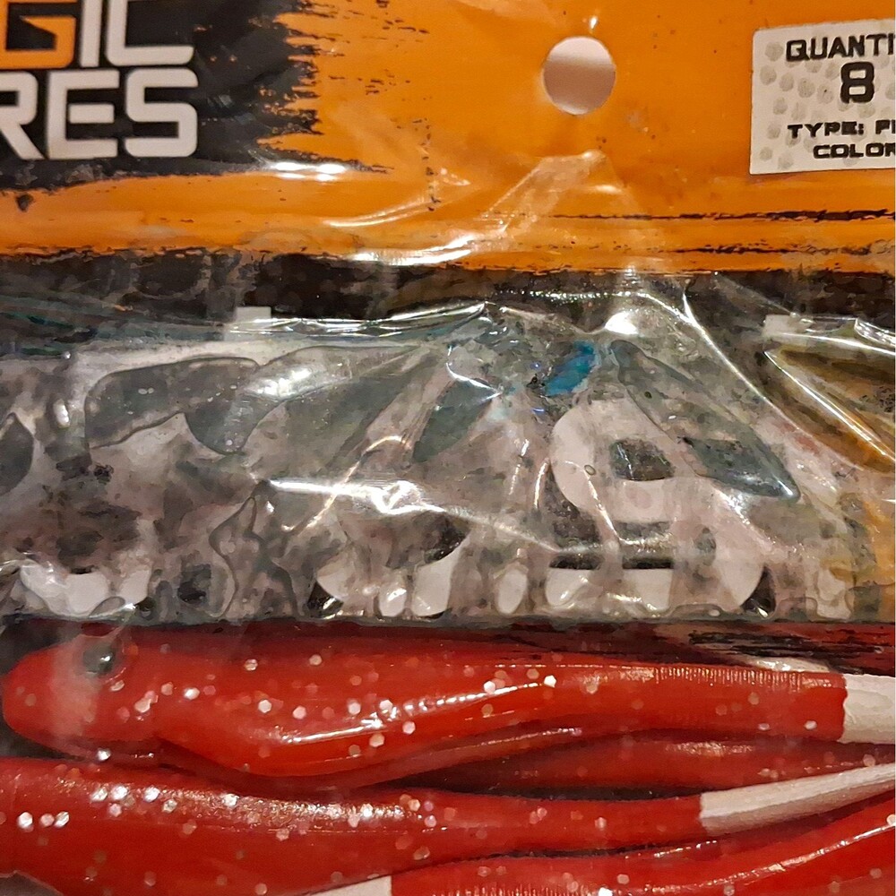 Soft Plastic Flutter Tail Floating Fishing Lures 4" Cochaho Color 8 Pack